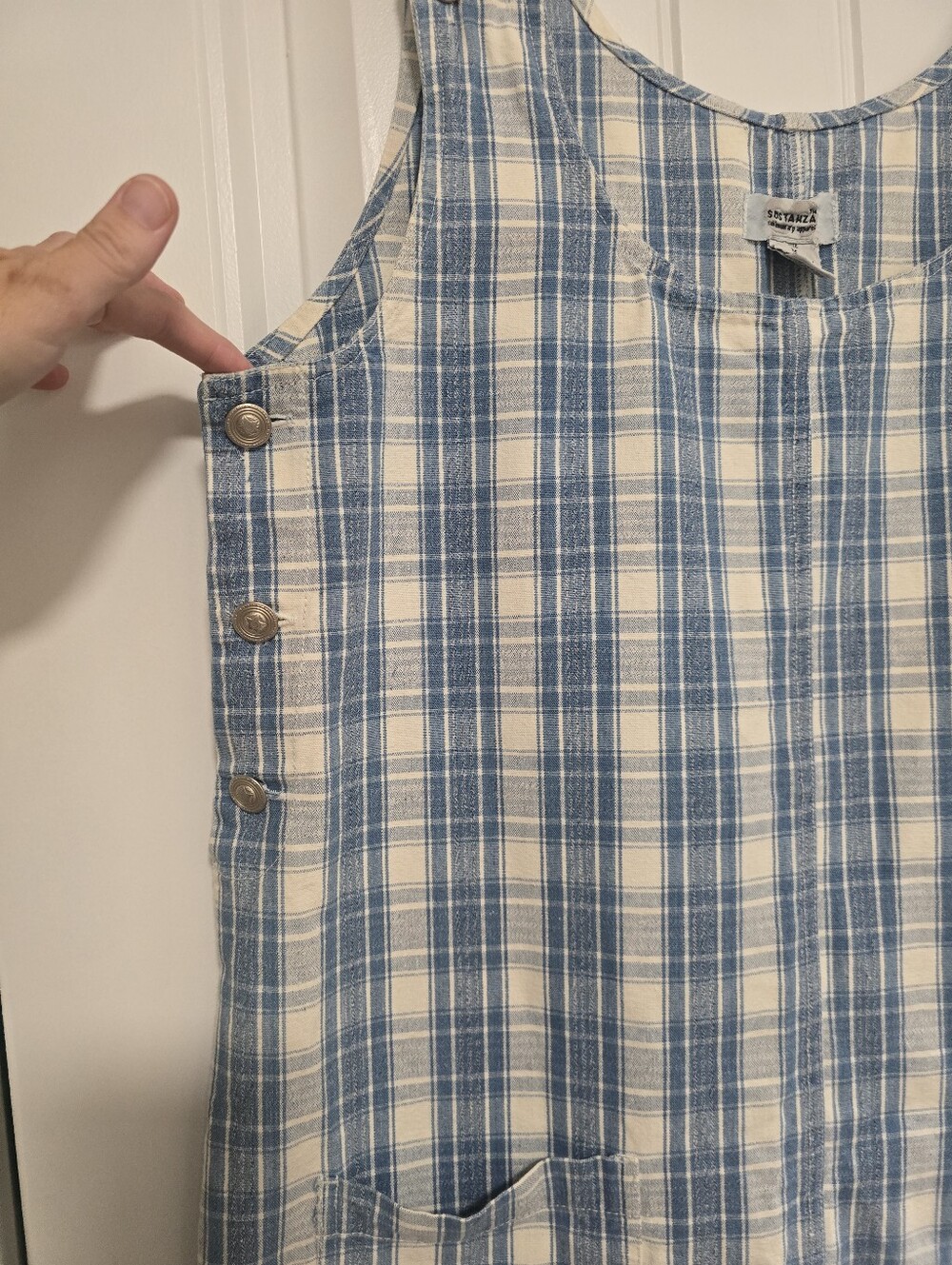 Vintage 90s Butter Mom Cotton Plaid Jumper